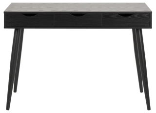 Dkton Dizajnový písací stôl Nature 110 cm, jaseň -čierny obr-1
