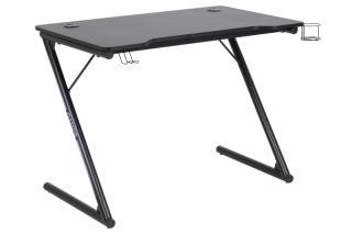 Dkton Dizajnový písací stôl Naretha 100 cm, čierny