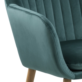 Dkton 23429 Dizajnová stolička Nashira, fľaškovo zelená VIC obr-3