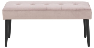 Dkton Dizajnová lavička Neola, svetlo ružová obr-1