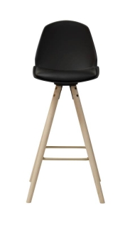 Dkton Dizajnová barová stolička Nerea, čierna obr-1