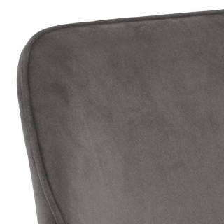 Dkton 23618 Dizajnová jedálenska stolička Nereida, tmavo šedá obr-4