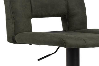 Dkton Dizajnová barová stolička Almonzo, olivovo zelená obr-3
