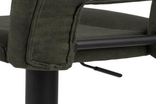 Dkton Dizajnová barová stolička Almonzo, olivovo zelená obr-4