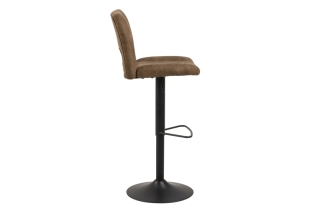 Dkton Dizajnová barová stolička Almonzo, svetlohnedá / čierna obr-1