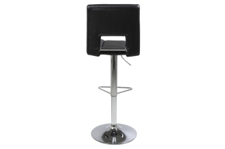 Dkton Dizajnová barová stolička Almonzo, čierna / chrómová obr-4