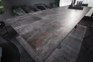 LuxD Rozťahovací keramický stôl Callen 180-220-260 cm láva obr-3