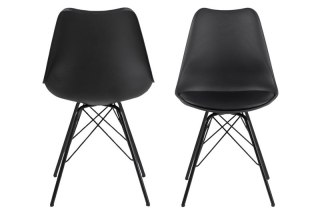 Dkton 23940 Dizajnová stolička Nasia, čierna obr-1