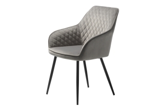 Furniria 24001 Dizajnová stolička Dana sivý zamat