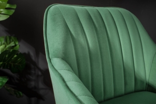 LuxD Dizajnová barová stolička Esmeralda smaragdový zamat obr-3