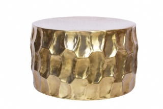 LuxD Dizajnový konferenčný stolík Alijah 70 cm zlatá farba