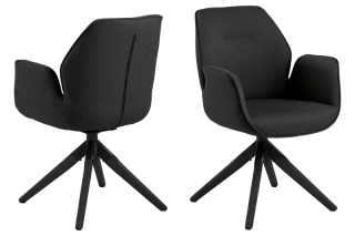 Dkton 24774 Dizajnová stolička Ariella sivá