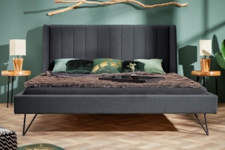 LuxD Dizajnová posteľ Phoenix 160 x 200 cm antracit obr-2