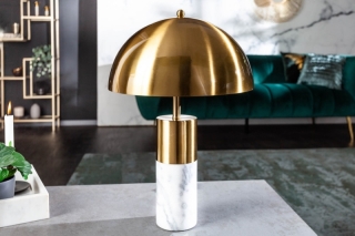 LuxD 24987 Dizajnová stolová lampa Aamira 52 cm zlatá obr-1