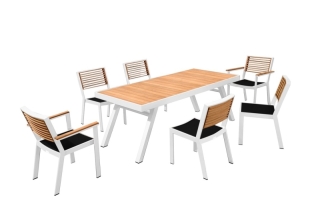 Higold Záhradná jedálenská stolička HIGOLD - York Dining Chair White/Black obr-2