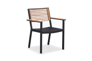 Higold Záhradná jedálenská stolička HIGOLD - York Dining Arm Chair Black/Black
