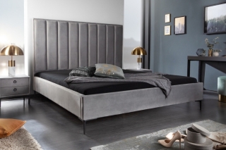 LuxD Dizajnová posteľ Gallia 180 x 200 cm strieborno-sivá