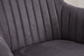 LuxD 25780 Dizajnová otočná stolička Gaura vintage sivá obr-3