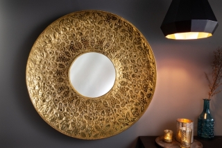 LuxD Dizajnové nástenné zrkadlo Latoya  zlaté  x  25819