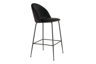 Norddan Dizajnová barová stolička Kristopher čierna obr-2