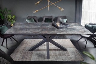 LuxD Dizajnový rozťahovací keramický stôl Age II 180-225 cm láva
