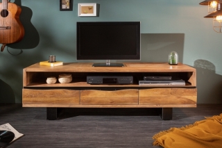 LuxD Dizajnový TV stolík Massive Honey 160 cm akácia obr-1