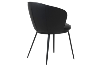 Furniria 26018 Dizajnová stolička Danika čierna - ekokoža obr-2