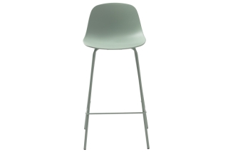Furniria Dizajnová barová stolička Jensen matná zelená obr-1