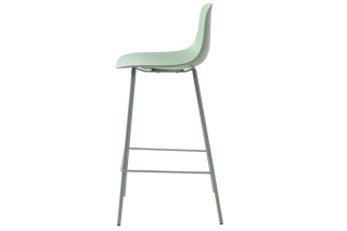 Furniria Dizajnová barová stolička Jensen matná zelená obr-2