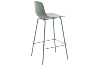 Furniria Dizajnová barová stolička Jensen matná zelená obr-3