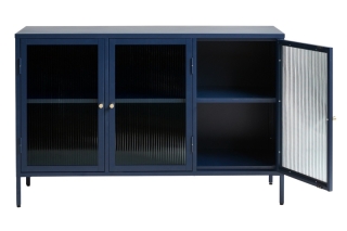 Furniria Dizajnová komoda Hazina 132 cm modrá obr-4