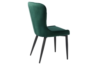 Furniria 26189 Dizajnová jedálenská stolička Heller zelený zamat obr-2