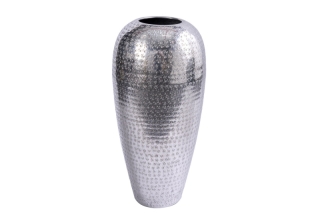 LuxD Dizajnová váza Khalil 50 cm strieborná obr-3