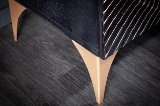 LuxD Dizajnová vysoká komoda Venetia 120 cm čierno-zlatá obr-4