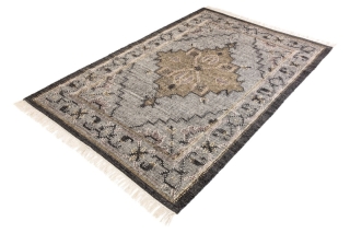LuxD Dizajnový koberec Pahana 230 x 160 cm sivý viacfarebný - vlna obr-2
