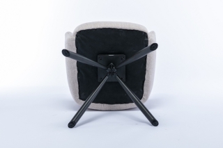 LuxD 26660 Dizajnová otočná stolička Maddison béžová obr-3