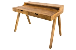 LuxD Dizajnový písací stôl Freddo 120 cm mango obr-4