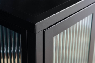 LuxD Dizajnová vitrína Damaris 102 cm čierna obr-2