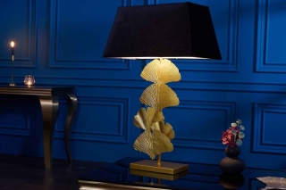 LuxD 27659 Dizajnová stolová lampa Rashid 78 cm čierno-zlatá obr-1