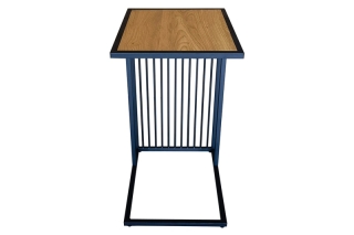 LuxD Dizajnový odkladací stolík Haines 43 cm vzor divý dub obr-4