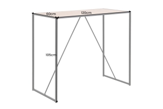 LuxD Dizajnový barový stôl Maille 120 cm divý dub obr-3