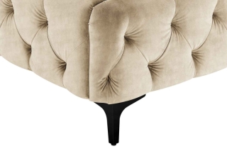 LuxD Dizajnová posteľ Rococo 180 x 200 cm šampanský zamat obr-3