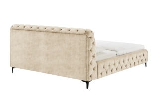 LuxD Dizajnová posteľ Rococo 180 x 200 cm šampanský zamat obr-4