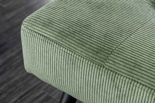 LuxD Dizajnová lavica Bailey 100 cm zelený menčester obr-2