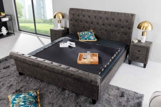 LuxD Dizajnová posteľ Viviano 180 x 200 cm tmavosivá