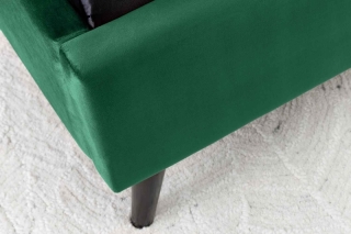 LuxD Dizajnová posteľ Violetta 160 x 200 cm tmavozelený zamat obr-3