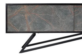 LuxD Dizajnový TV stolík Quillon 200 cm prírodný kameň obr-3