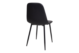 Norddan 28536 Dizajnová jedálenská stolička Myla, čierna obr-2