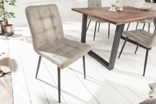 LuxD 28545 Dizajnová stolička Modern svetlosivá