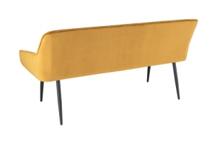 LuxD Dizajnová lavica Esmeralda 160 cm horčicový zamat obr-4